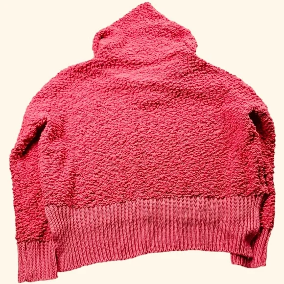 POL Pink Hoodie Popcorn Knit Sweater - Picture 3 of 8